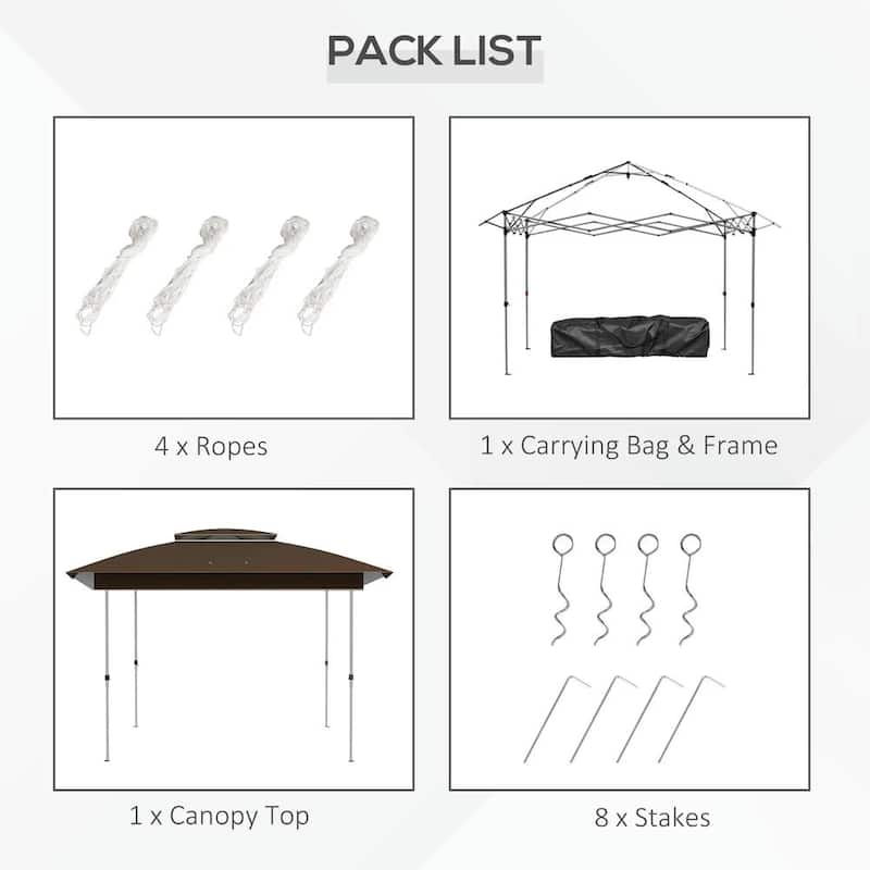 12' x 12' Pop Up Canopy Tent with 137 sq, Netting and Carry Bag