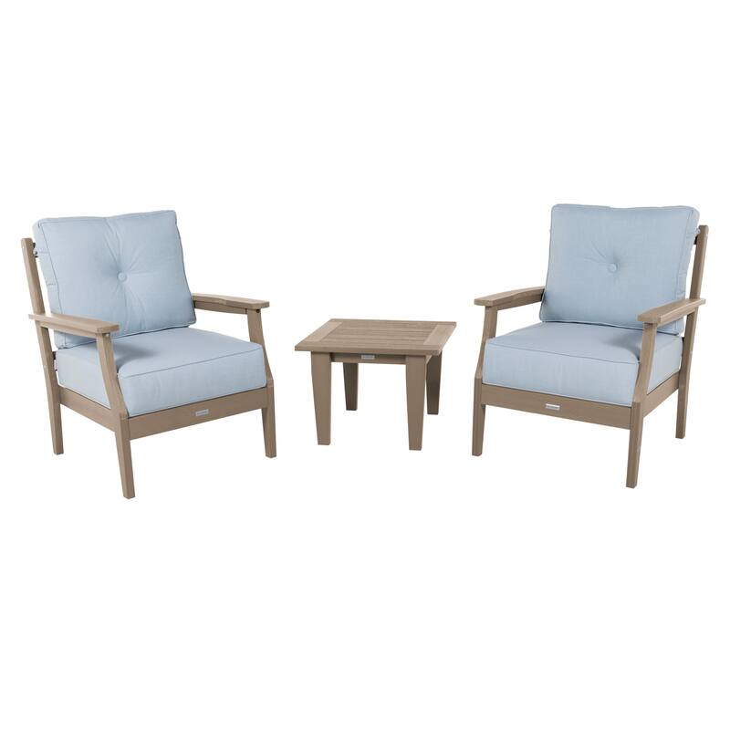 HIGHWOOD Lehigh 3-Piece Deep Seating Chair Set - Bliss Dew