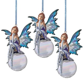 Design Toscano Snow Fairy Goddess Christmas Ornaments (Set of 3)
