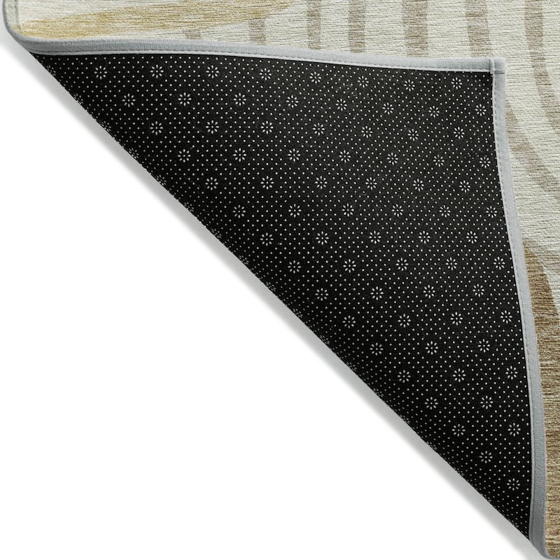 HomeRoots Abstract Transitional Rectangle Outdoor Rug