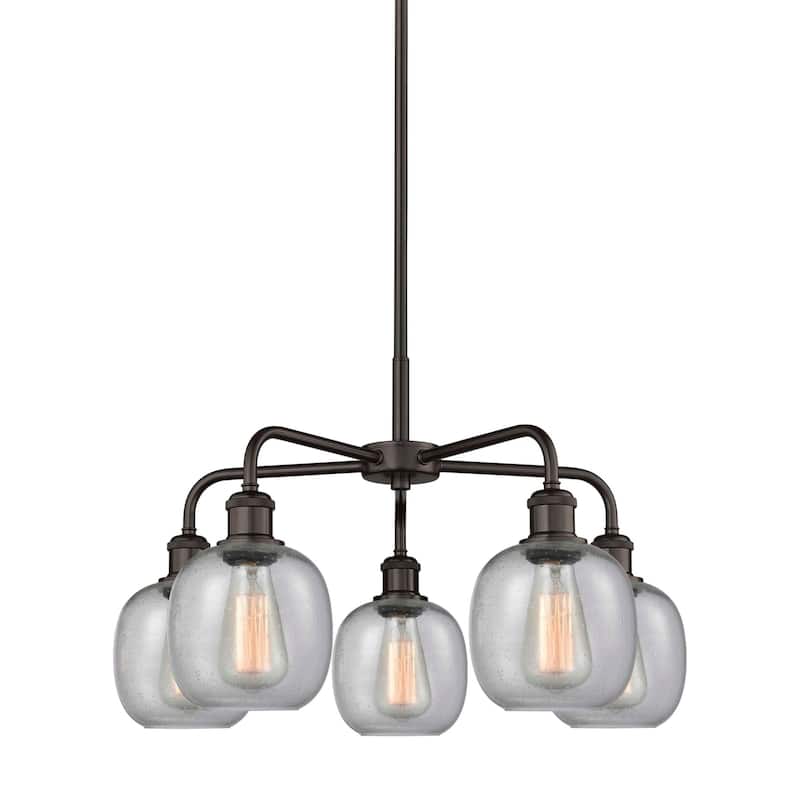 Innovations Lighting 516-5CR-15-24 Belfast Chandelier Belfast 5 Light - Oil Rubbed Bronze / Seedy