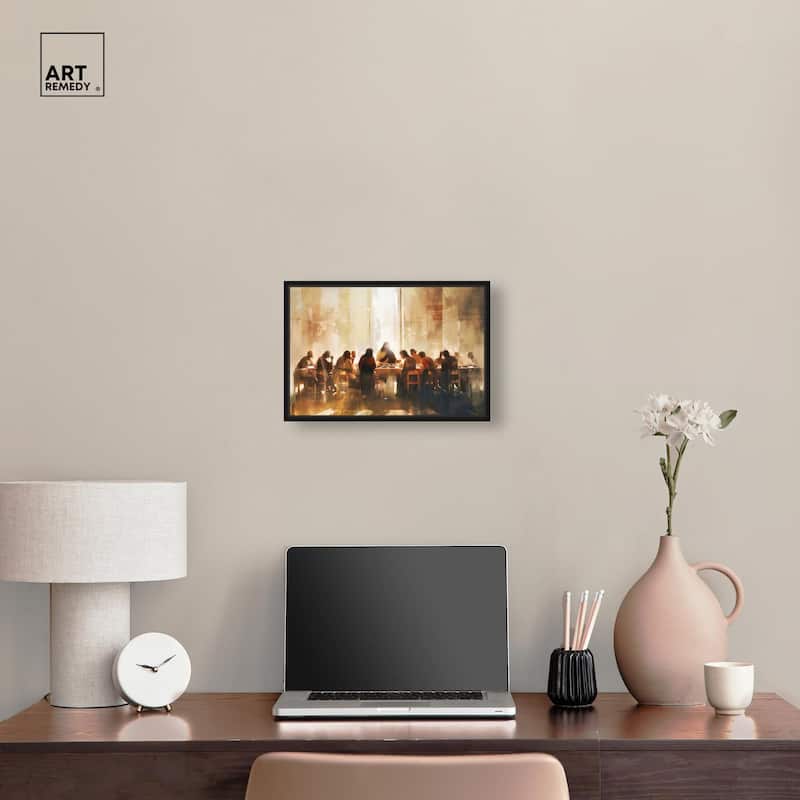 Supper in His Light Canvas by Art Remedy