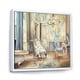 preview thumbnail 8 of 9, Designart "French Boudoir Bath I" Traditional Bathroom Framed Canvas 24 in. wide x 24 in. high - White