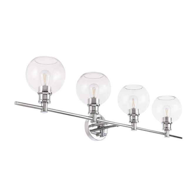 Camille Clear Glass 4-light Wall Sconce