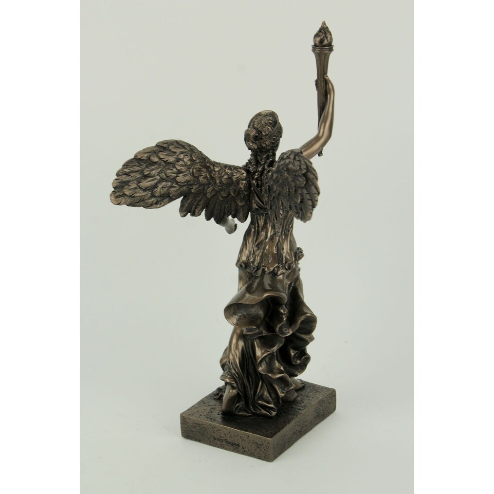 Shop Nike Winged Greek Goddess Of Victory Raising Torch Statue