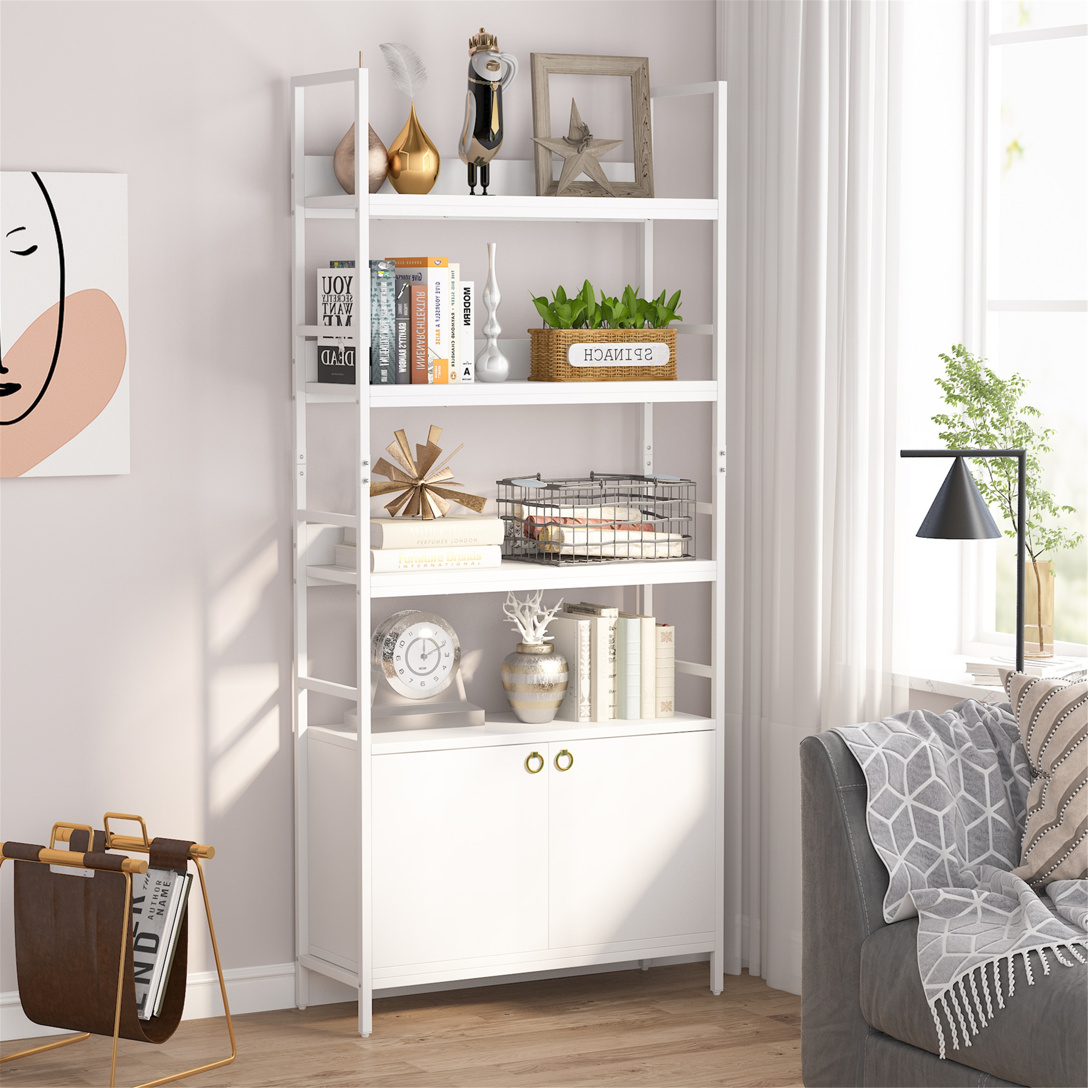 https://ak1.ostkcdn.com/images/products/is/images/direct/0ad69ee8dbe5a947a220052930a899b57190a33a/Bookcase-with-Door%2C-Etagere-Bookshelf-with-Storage-Cabinet%2C-Display-Shelf.jpg