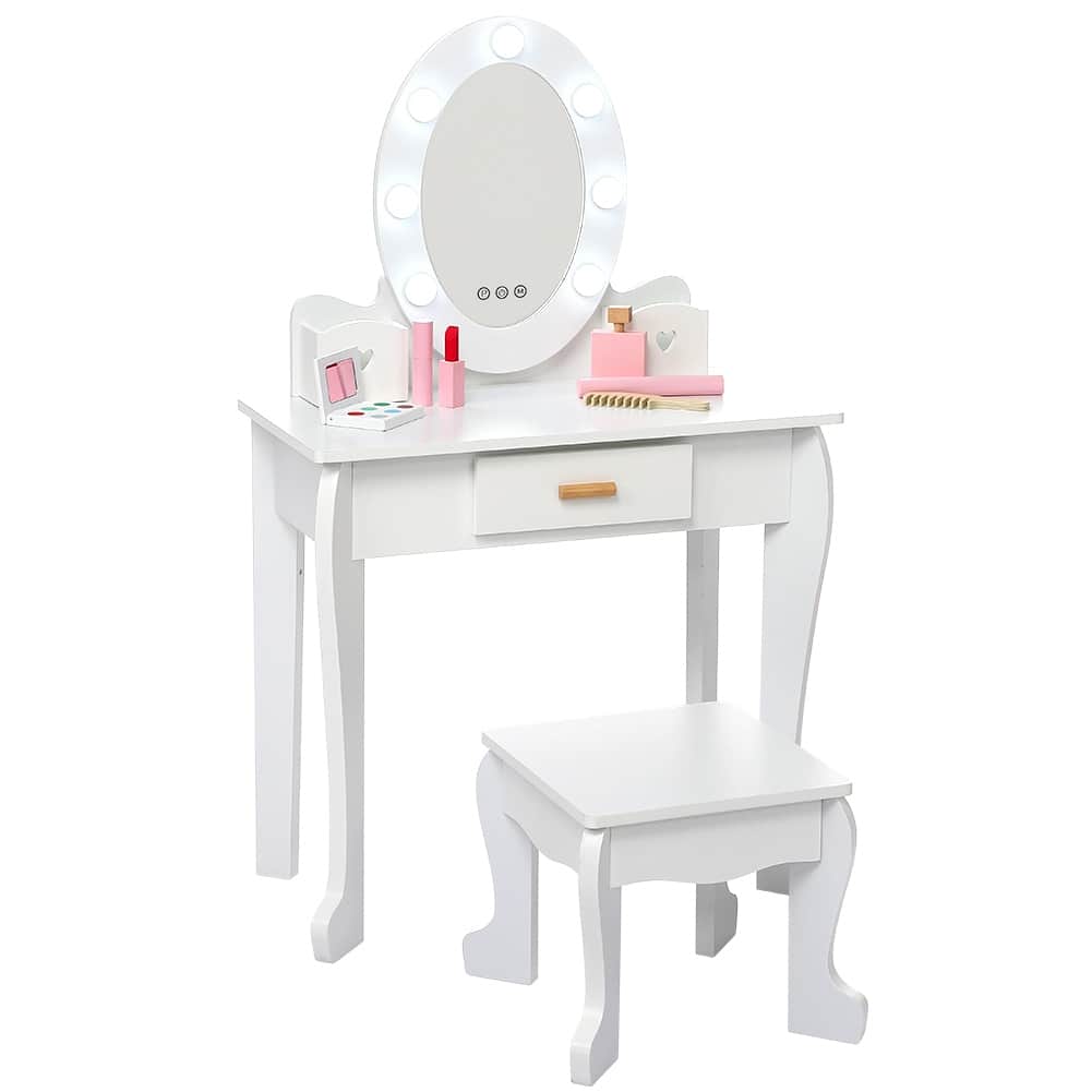 Kids Vanity, Makeup Desk & Chair Set, Makeup Desk Dressing Table