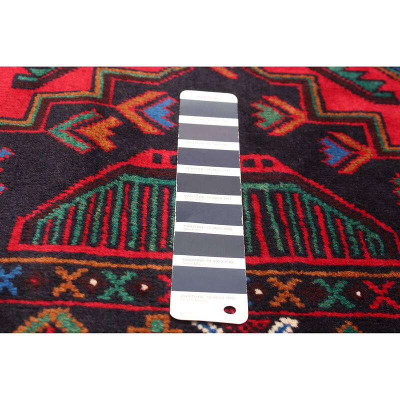 ECARPETGALLERY Hand-knotted Teimani Navy Wool Rug - 3'4 x 6'0