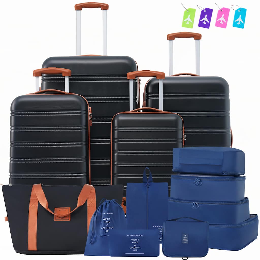 Hardshell Luggage Sets 4 pcs and Bag Spinner Suitcase