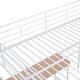 preview thumbnail 11 of 9, Full Size Metal Loft Bed with Desk and 4-layers Lateral Storage Ladder, Safety Guardrail