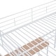 preview thumbnail 13 of 24, Full Size Metal Loft Bed with Desk and Lateral Storage Ladder, White