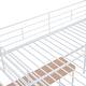 preview thumbnail 8 of 25, Metal Kids Loft Bed Frame, Under Bed with Desk and Storage Shelves, Lateral Storage Ladder & Slatted Guardrails