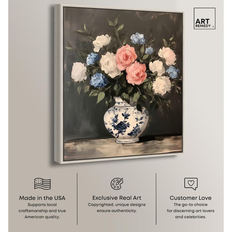 Classic Bouquet Canvas by Art Remedy