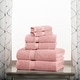 preview thumbnail 38 of 71, Superior Egyptian Cotton Pile Heavyweight 6-Piece Towel Set 6-Piece Set - Tea Rose