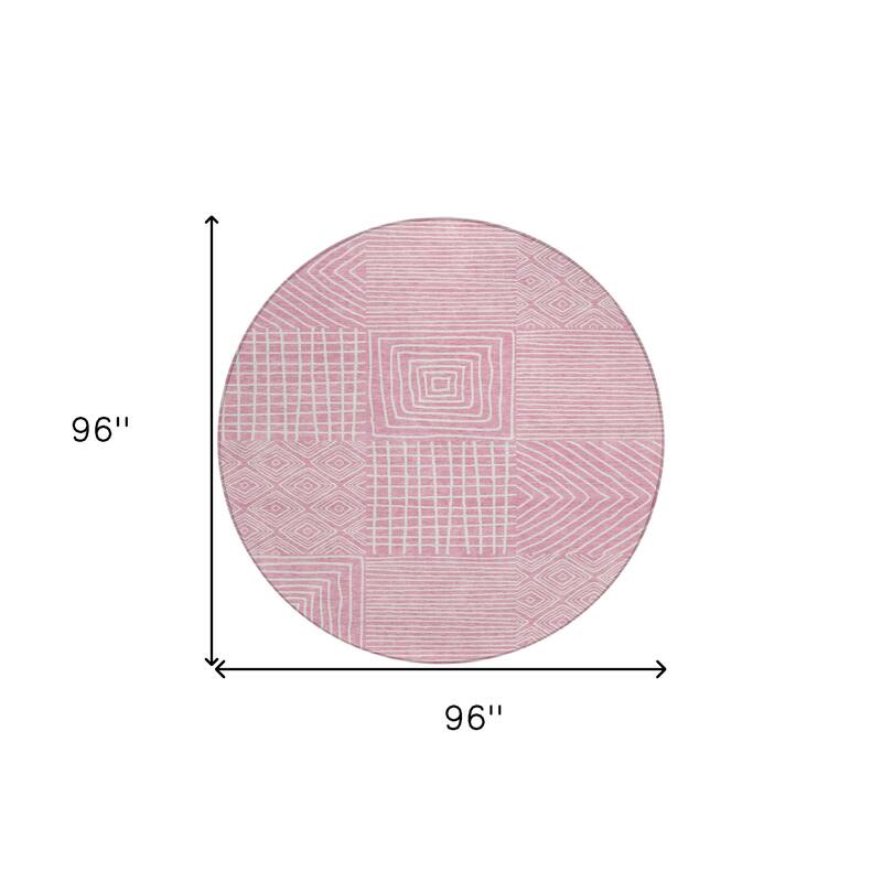 HomeRoots Geometric Transitional Rectangle Outdoor Rug