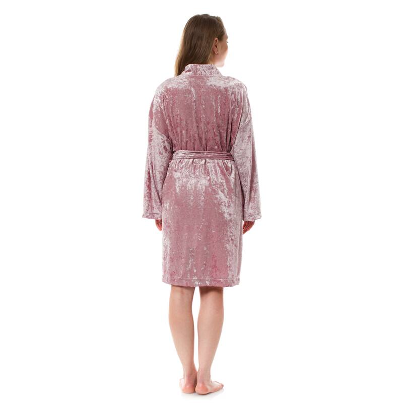 Leisureland Women's Luxurious Velvet Bathrobe