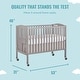 preview thumbnail 3 of 4, Dream On Me Folding Full Size Convenience Crib - Steel Grey