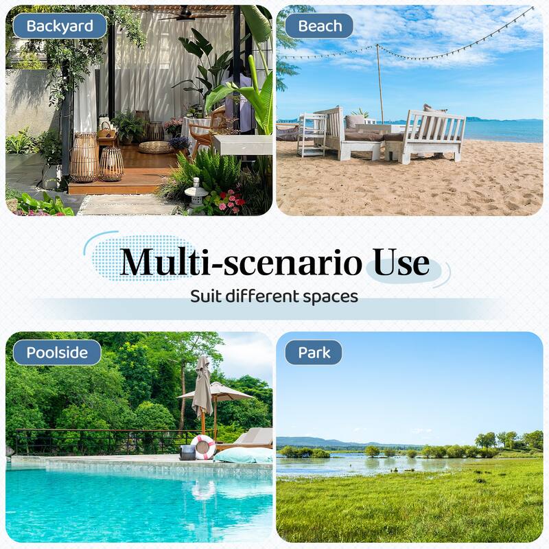 EROMMY Modern Portable Hammock, Hand-Woven Ropes, Anti-Tipping Design for Backyards, Beaches & Campsites