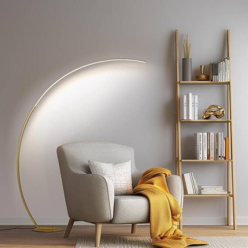 69.9 inch Gold Arc Floor Lamp