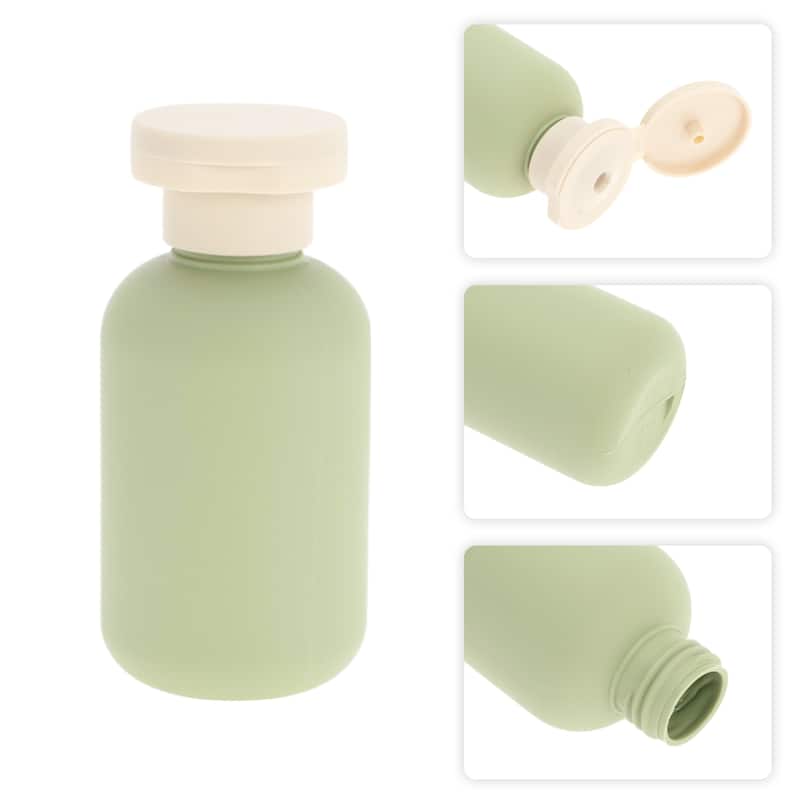Flip Cap Soap Dispenser for Bathroom 1 Pc - Green