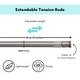 preview thumbnail 6 of 12, Set of 2 Adjustable Tension Rods Lightweight Curtains
