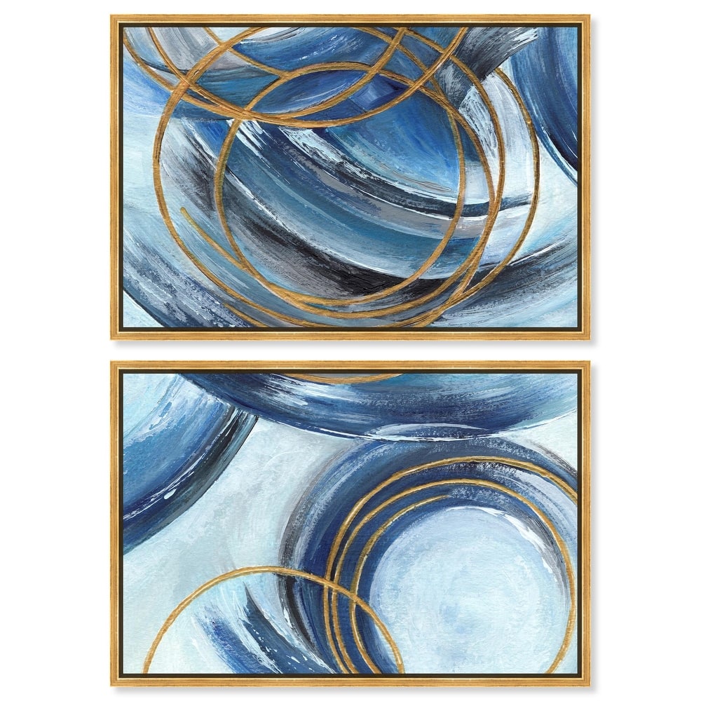 Golden Riviera Canvas Set of 2 by Art Remedy