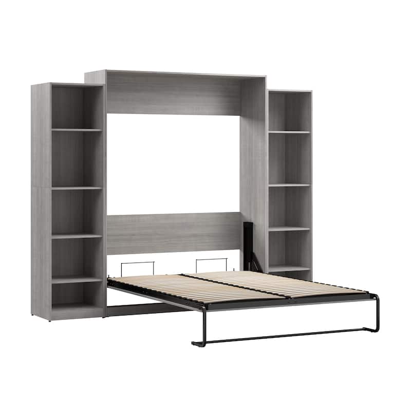 Claremont Queen Murphy Bed with Closet Organizers (105W) by Bestar