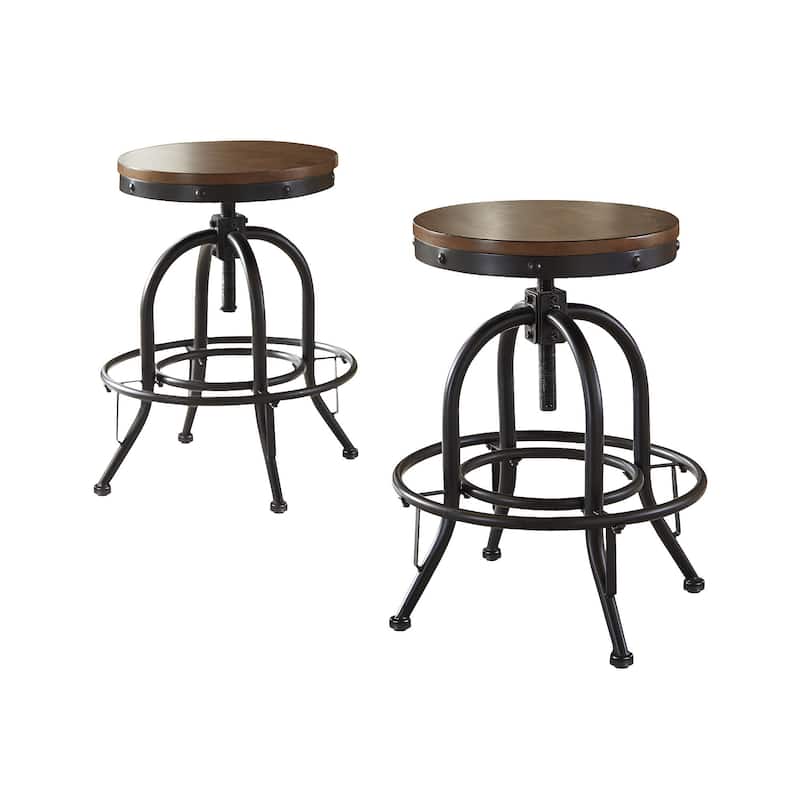 Signature Design by Ashley Lier Swivel Counter Height Stool (Set of 2)