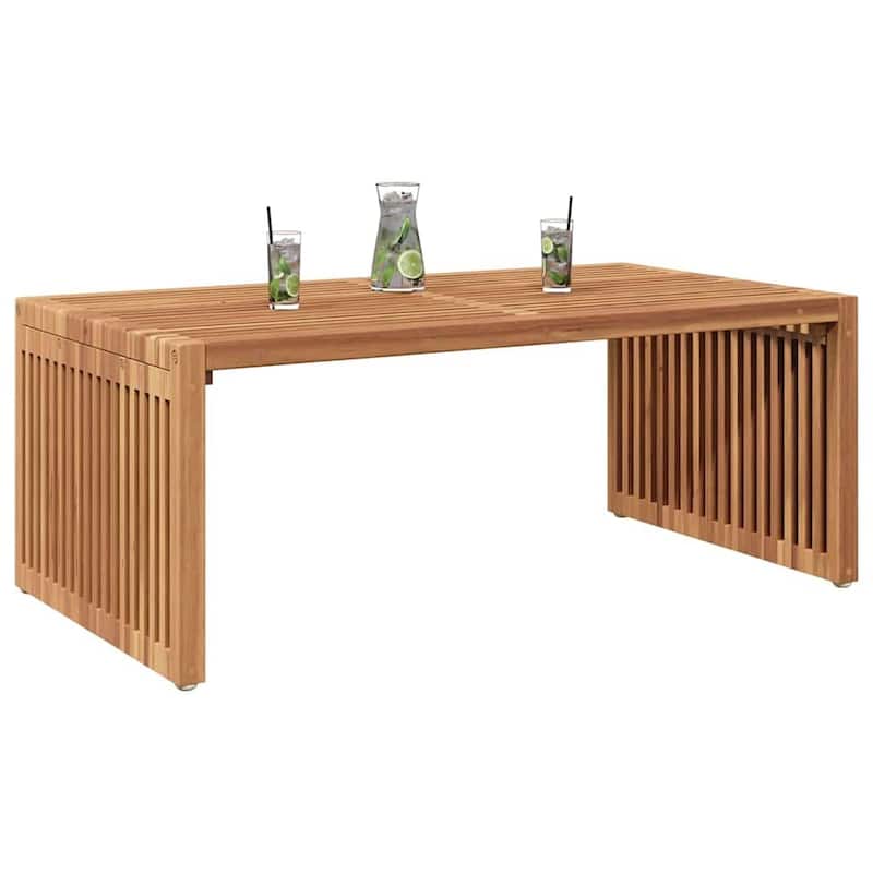 vidaXL Garden Side Table Brown Solid teak wood