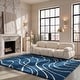 preview thumbnail 10 of 21, SAFAVIEH Florida Shag Sigtraud Abstract Waves 1.2-inch Thick Rug