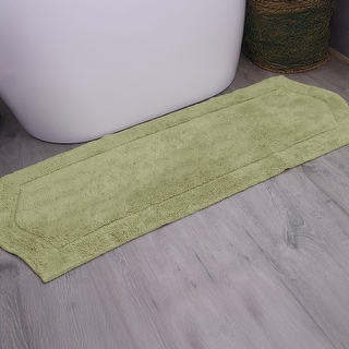 Home Weavers Bathroom Rug, Cotton Soft, Water Absorbent Bath Rug, Non Slip Shower Rug Machine Washable 22"x60" Runner