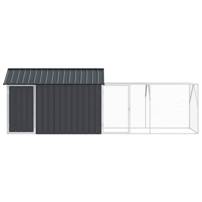 vidaXL Bird Cage Anthracite Galvanized steel
