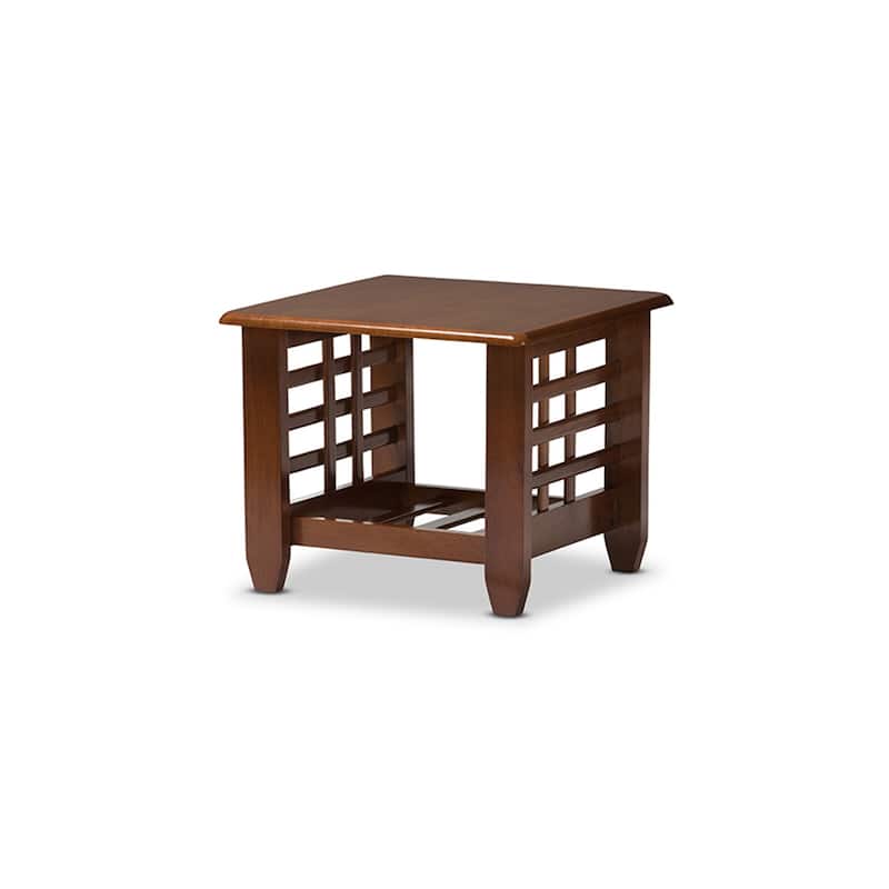 Living Room End Table - Modern Accent Table with Shelf - Stylish Side Table for Home Decor - 17.36