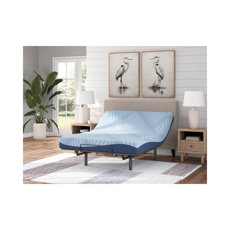 Signature Design by Ashley Peak 2.0 8 Memory Foam Blue California King Mattress