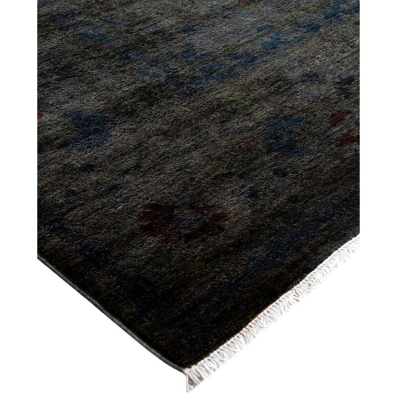 Overdyed One-of-a-Kind Hand-Knotted Area Rug - Brown - 9' 2" x 12' 1"