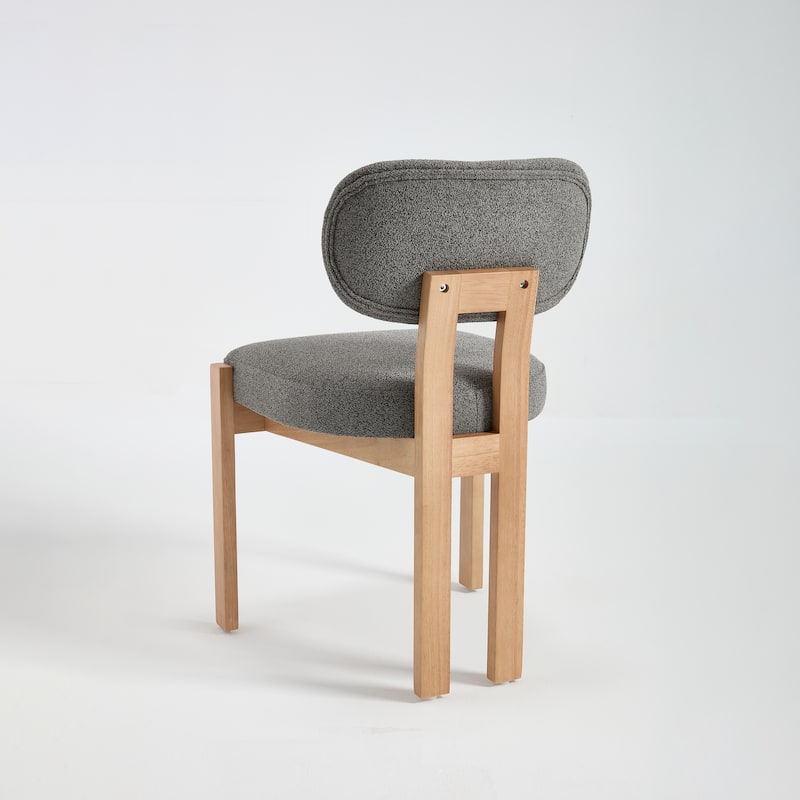 Wooden Dining Chairs Set of 2, Modern Fabric Upholstered Dining Room Chair Kitchen Chairs,Farmhouse Dinner Chair
