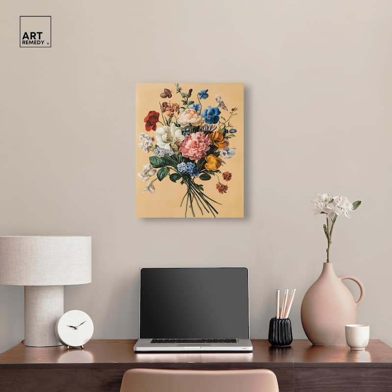 Floral Fiesta Canvas by Art Remedy, Gallery Wrapped