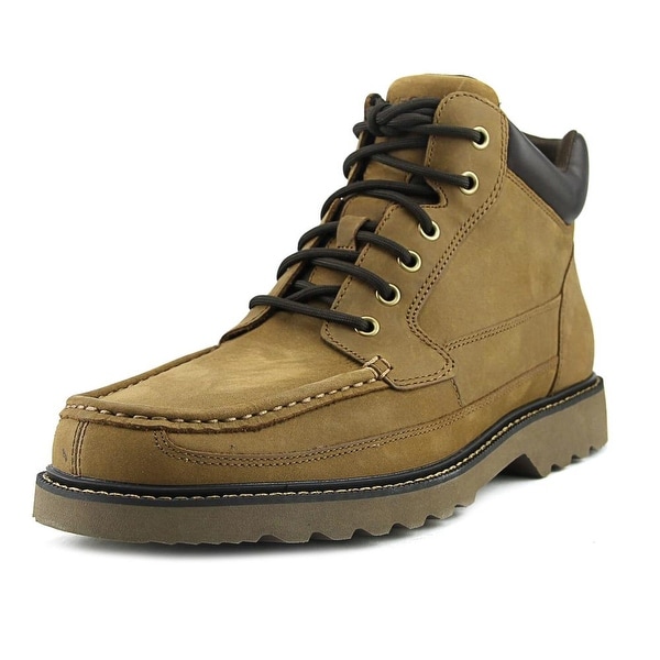 Rockport Dayhiking Moc Toe Boot Men Peanut Tan Hiking Trail Boots