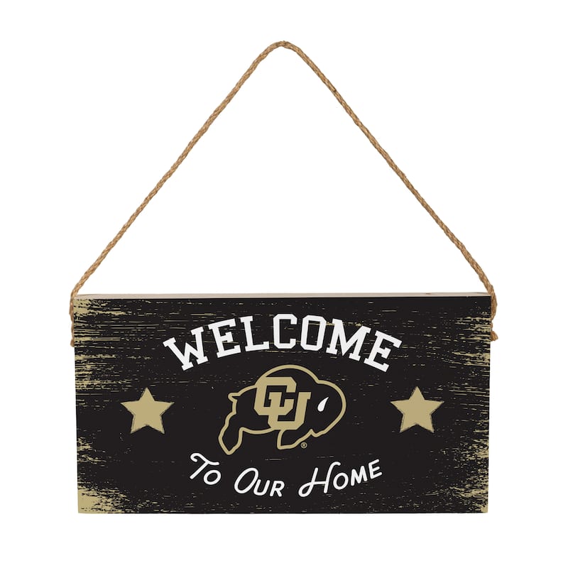 University of Colorado Wooden Door Decor Wall Sign - Multi-Color