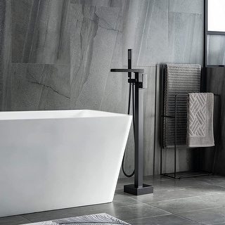 Vibrantbath Single Handle Floor Mounted Waterfall Freestanding Tub Filler
