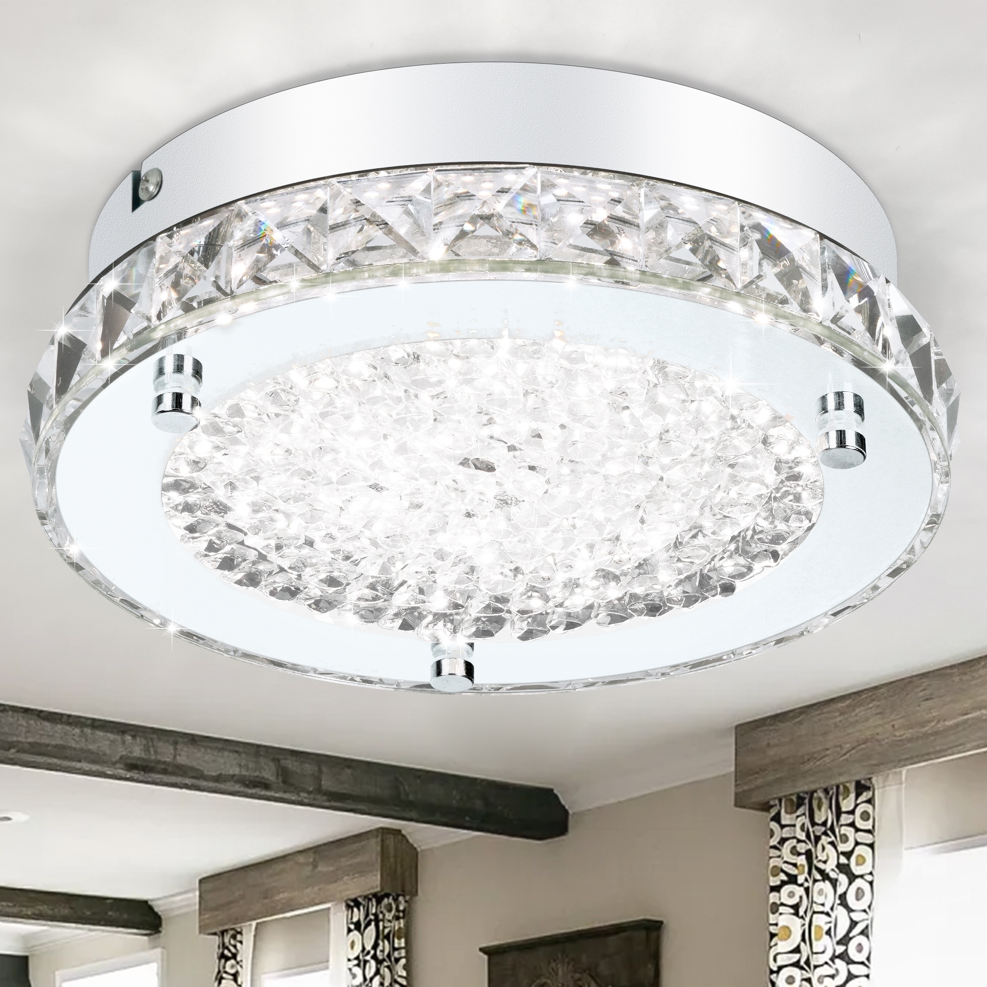LED Crystal Ceiling Light LED Flush Mount Ceiling Light 3000K 4000K 5000K On Sale Bed Bath Beyond 39219861