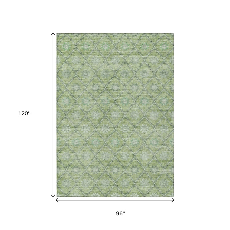 HomeRoots Floral Transitional Rectangle Outdoor Rug