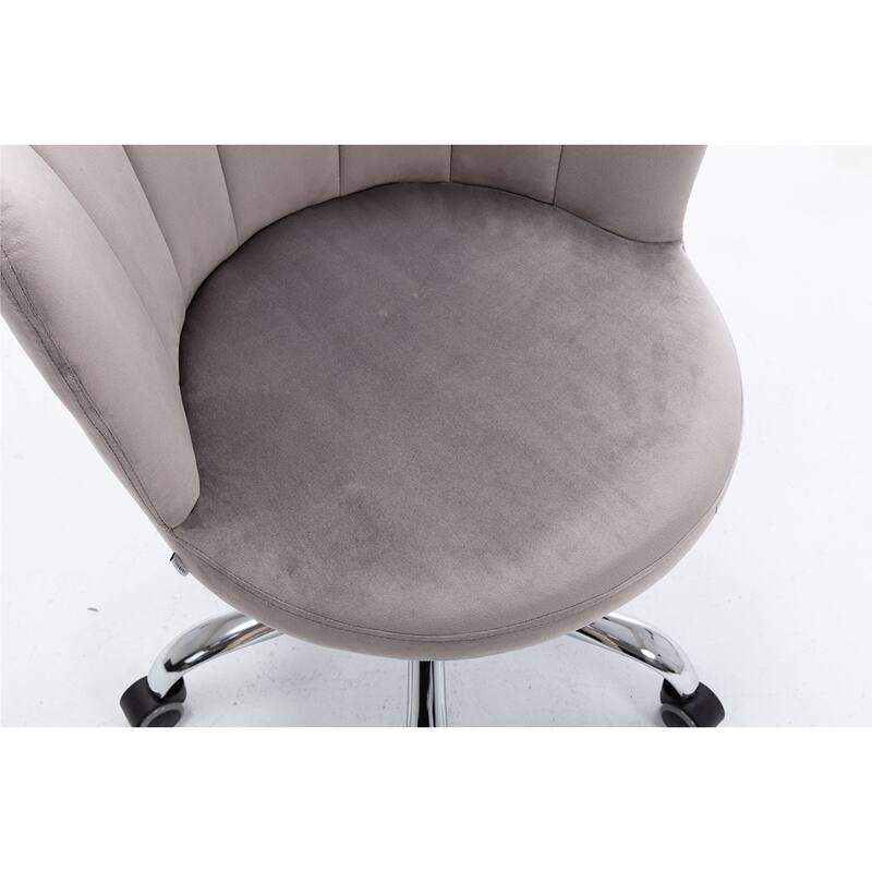 Merax Swivel Velvet Shell Chair for Living Room