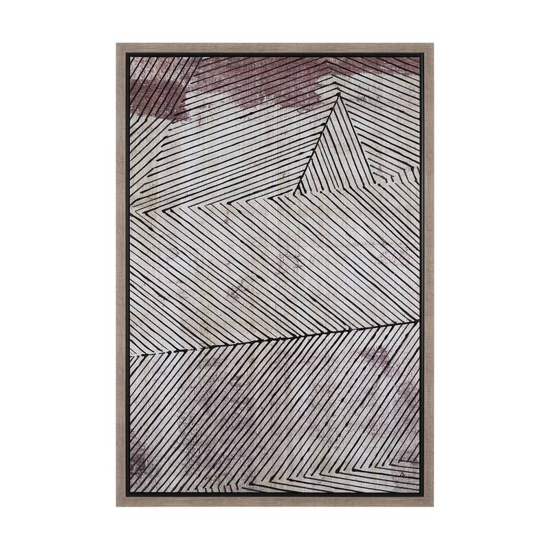 Papyrus Texture I Framed Canvas Art Print