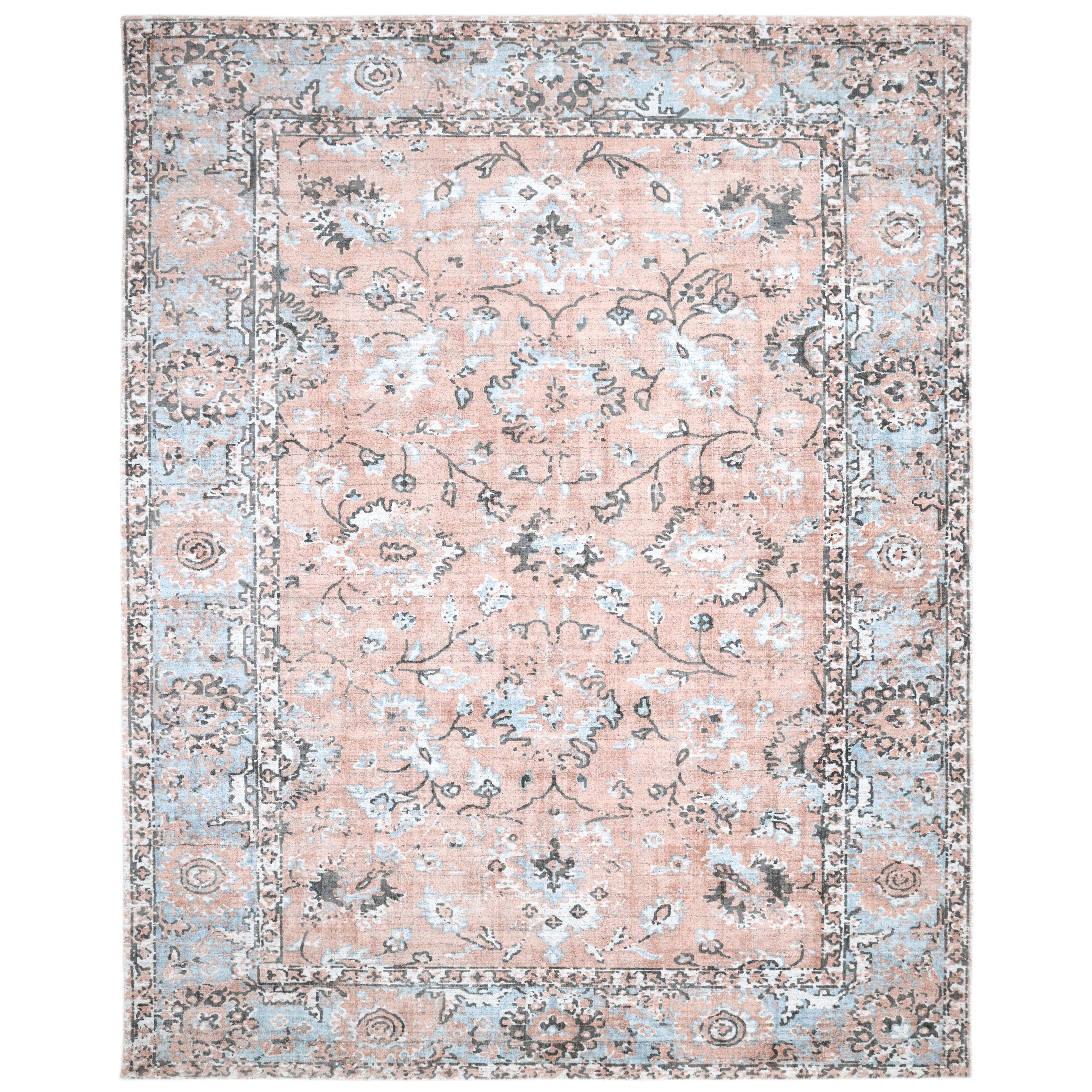 Overton Handmade Modern Contemporary Floral Area Rug