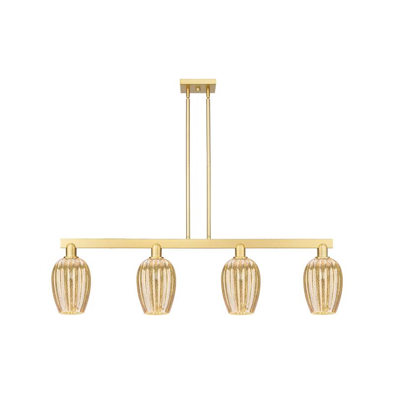 Innovations Lighting Urban Downtown - Preston - 4 Light 48" Flute Shade Stem Hung Island Light