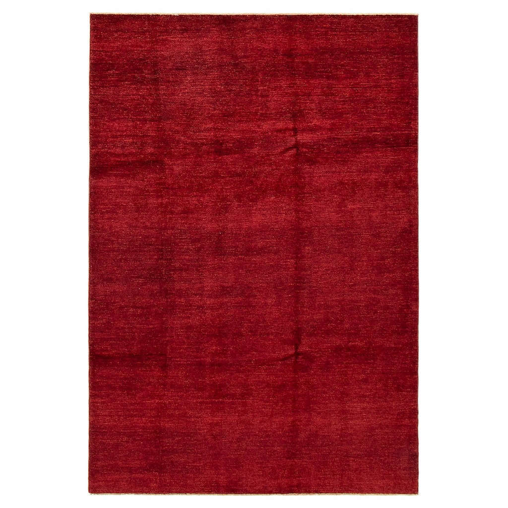 Pak Finest Gabbeh Red Rug 6'7" x 9'5" - 6'7 x 9'5