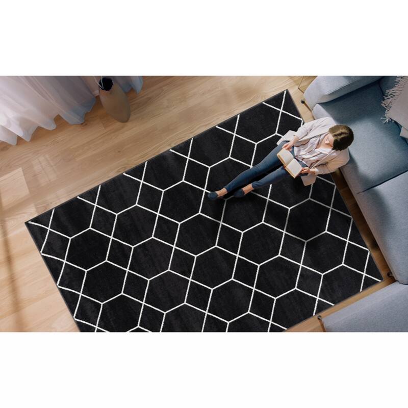 Trellis Geometric Woven Area Rug,8' x 10' - 8' x 10'