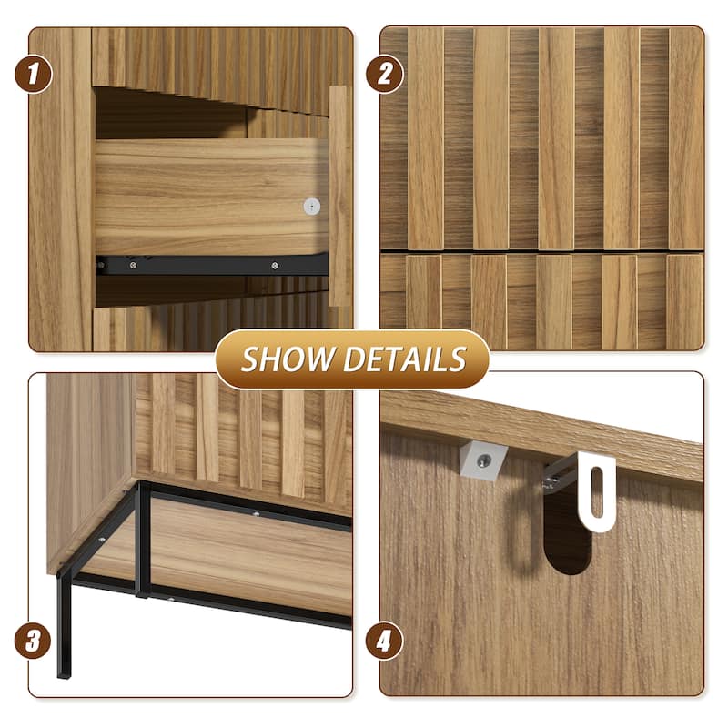 6 Drawers Chest Of Dresser Storage Tower Cabinet Bedroom Organizer
