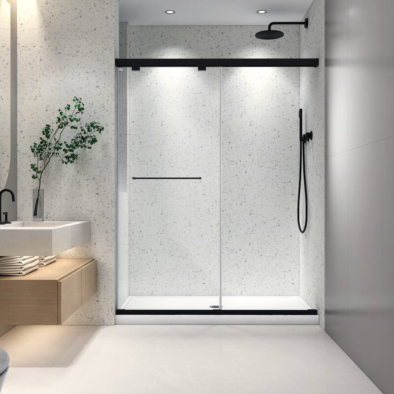 Frameless Double Sliding Shower Door